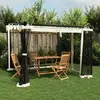 Image de Tonnelle Avec Parois En Filet Crème 3x3 M Acier Vidaxl