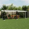 Image de Tonnelle Avec Parois En Filet Crème 6x3 M Acier Vidaxl