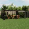 Image de vidaXL Tonnelle avec parois en filet taupe 6x3 m acier 4003916