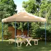 Image de Tente De Réception Pliable Escamotable Beige 292x292x315 Cm Vidaxl