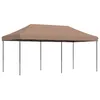 Image de Tente De Réception Pliable Escamotable Marron 580x292x315 Cm Vidaxl
