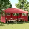 Image de Tente De Réception Pliable Escamotable Avec 3 Parois Latérales Vidaxl