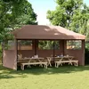 Image de vidaXL Tente de réception pliable escamotable avec 3 parois latérales tente tente à auvent auvent de gazebo 4004948