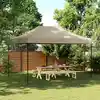 Image de Tente De Réception Pliable Escamotable Taupe 440x292x315 Cm Vidaxl