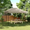 Image de vidaXL Tente de réception pliable escamotable taupe 440x292x315 cm 4004962