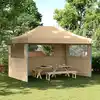 Image de Tente De Réception Pliable Escamotable Avec 3 Parois Latérales Vidaxl