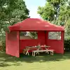 Image de Tente De Réception Pliable Escamotable Avec 3 Parois Latérales Vidaxl