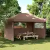 Image de Tente De Réception Pliable Escamotable Avec 3 Parois Latérales Vidaxl