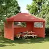 Image de Tente De Réception Pliable Escamotable Avec 3 Parois Latérales Vidaxl