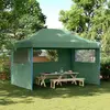 Image de Tente De Réception Pliable Escamotable 3 Parois Latérales Vert Vidaxl