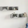Image de Armoires Murales 2pcs Gris Béton 75x18x16,5cm Bois D'ingénierie Vidaxl