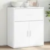 Image de Buffet Blanc 60x31x70 Cm Bois D'ingénierie Vidaxl