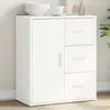 Image de Buffet Blanc 60x31x70 Cm Bois D'ingénierie Vidaxl