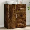 Image de Buffet Chêne Fumé 60x31x70 Cm Bois D'ingénierie Vidaxl