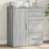 Image de Buffet Sonoma Gris 60x31x70 Cm Bois D'ingénierie Vidaxl