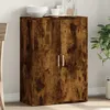 Image de vidaXL Buffet Armoire Latérale avec Étagères et Portes Meuble de Rangement Salon Salle de Séjour Intérieur Moderne Chêne 840489