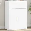 Image de Buffet Blanc 60x30x84 Cm Bois D'ingénierie Vidaxl