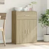 Image de vidaXL Buffet chêne sonoma 60x30x84 cm bois dingénierie armoire de rangement meuble dentrée meuble dappoint 840494
