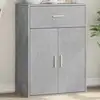 Image de Buffet Gris Béton 60x30x84 Cm Bois D'ingénierie Vidaxl
