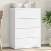 Image de Buffet Blanc 60x31x84 Cm Bois D'ingénierie Vidaxl