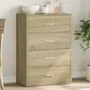 Image de Buffet Chêne Sonoma 60x31x84 Cm Bois D'ingénierie Vidaxl