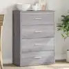 Image de Buffet Sonoma Gris 60x31x84 Cm Bois D'ingénierie Vidaxl