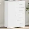 Image de Buffet Blanc 60x31x84 Cm Bois D'ingénierie Vidaxl