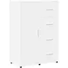 Image de Vidaxl buffet blanc 60x31x84 cm bois d'ingénierie