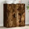 Image de vidaXL Buffet Armoire Latérale avec Étagère et Portes Meuble de Rangement Salon Salle de Séjour Intérieur Moderne Chêne 840517