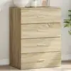 Image de Buffet Chêne Sonoma 60x39x80 Cm Bois D'ingénierie Vidaxl