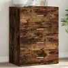 Image de Buffet Chêne Fumé 60x39x80 Cm Bois D'ingénierie Vidaxl