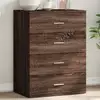 Image de Buffet Chêne Marron 60x39x80 Cm Bois D'ingénierie Vidaxl