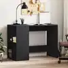 Image de Bureau Noir 102x50x75 Cm Bois D'ingénierie Vidaxl