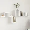 Image de vidaXL Étagère murale blanc 1045x10x43 cm bois dingénierie étagère de rangement étagère suspendue étagère daffichage 840723