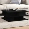 Image de Table Basse Noir 70x70x29 Cm Bois D'ingénierie Vidaxl