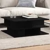 Image de vidaXL Table basse noir 70x70x29 cm bois dingénierie table latérale table de salon table daccent bout de canapé table 840745