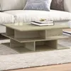 Image de vidaXL Table basse chêne sonoma 70x70x29 cm bois dingénierie table latérale table de salon table daccent bout de 840746