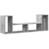 Image de Meubles Tv 2 Pcs Gris Béton 75x30x50 Cm Bois D'ingénierie Vidaxl