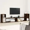 Image de Meubles Tv 2 Pcs Chêne Fumé 100x30x50 Cm Bois D'ingénierie Vidaxl
