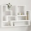 Image de Étagère Murale Blanc 96x12x64 Cm Bois D’ingénierie Vidaxl