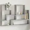 Image de Étagère Murale Gris Béton 96x12x64 Cm Bois D'ingénierie Vidaxl