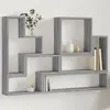 Image de Étagère Murale Sonoma Gris 96x12x64 Cm Bois D'ingénierie Vidaxl