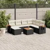 Image de Salon de jardin - vidaXL - 8 pcs - Résine tressée - Housse amovible - Conception modulaire