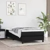 Image de Matelas De Lit À Ressorts Ensachés Fermeté Moyenne Noir 120x190x20 Cm Tissu Vidaxl