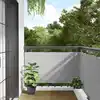 Image de Écran D'intimité De Balcon Gris 300x75 Cm Pvc Vidaxl