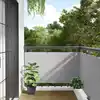 Image de Écran D'intimité De Balcon Gris 300x120 Cm Pvc Vidaxl