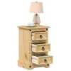 Image de vidaXL Table de chevet Corona 35x325x58 cm bois de pin massif 4005653