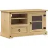 Image de Meuble Tv Corona 100x45x58 Cm Bois De Pin Massif Vidaxl
