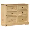 Image de Commode Corona 112x48x91 Cm Bois Massif De Pin Vidaxl