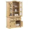 Image de vidaXL Vitrine en verre Corona 100x485x179 cm bois massif de pin armoire armoire avec portes vitrées vitrine avec portes 4005681